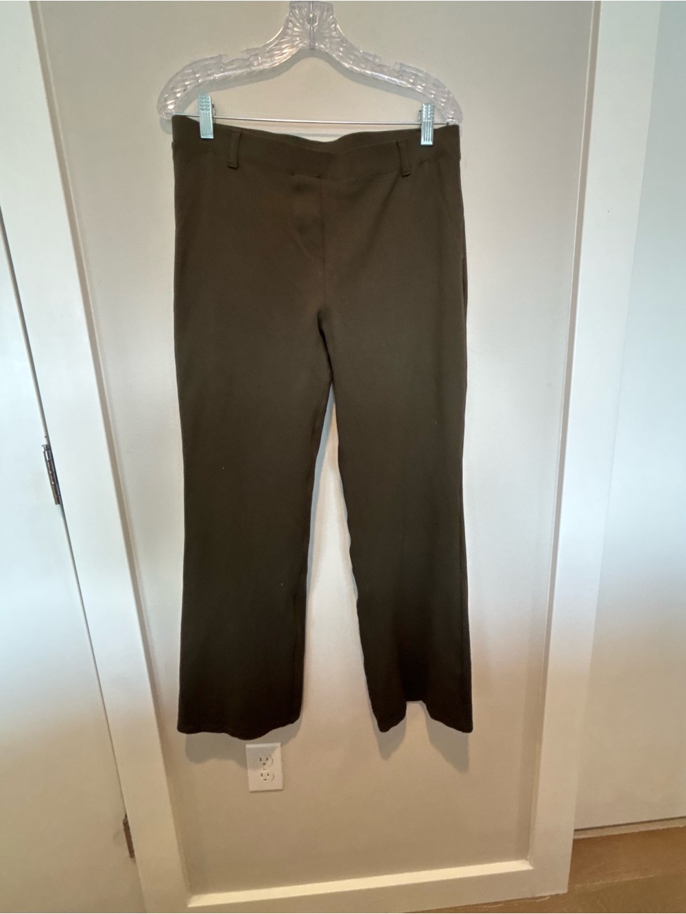 Quince Olive Green Boot Cut Pants